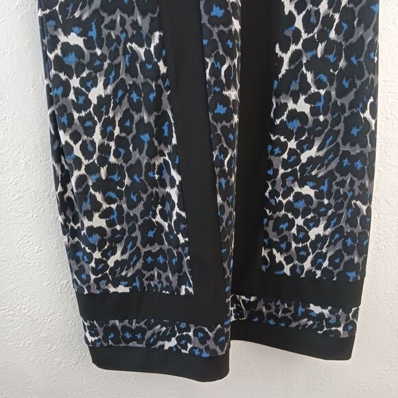 Donna Morgand printed dress size 4P - Picture 3 of 6